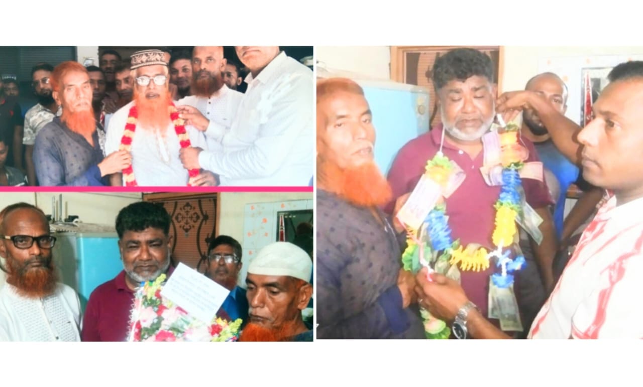 নড়াইল সদর উপজেলা বিএনপি'র নবনির্বাচিত নেতৃবৃন্দকে রবি বিশ্বাসের পক্ষে ফুলেল শুভেচ্ছা