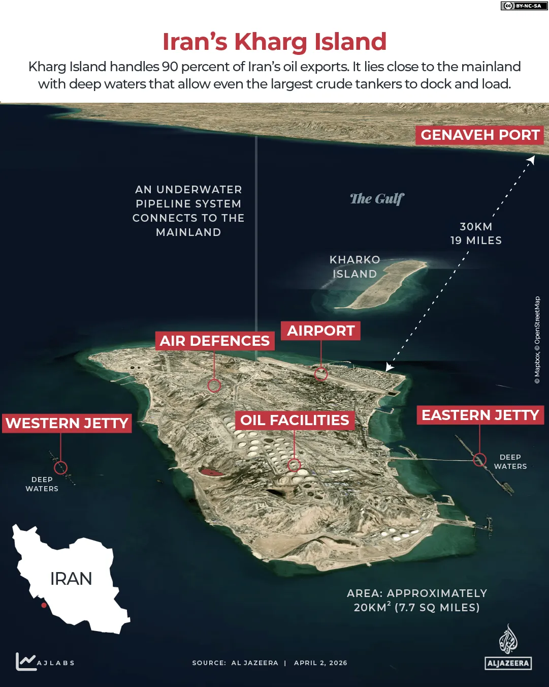 ইন্টারেক্টিভ - খার্গ দ্বীপ ইরান মানচিত্র তেল উপকূলরেখা-1775116731