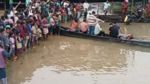 তাহিরপুর রক্তি নদীর পানিতে ডুবে নৌকার কাঠ মিস্ত্রি নিখোঁজের তিন ঘন্টাপর লাশ উদ্ধার