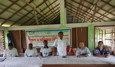 প্লাস্টিক ও পলিথিন দূষণ বন্ধ করি সুন্দরবন রক্ষা করি প্রতিপাদ্য বিষয়কে সামনে রেখে শিক্ষন ও অভিজ্ঞতা বিনিময় সভা অনুষ্ঠিত