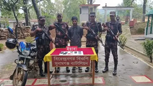 তাহিরপুর সীমান্তে মাদকবিরোধী অভিযানে সফল বিজিবি