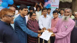 সাপাহারে তিন দিনব্যাপী ভূমি সেবা মেলার উদ্বোধন