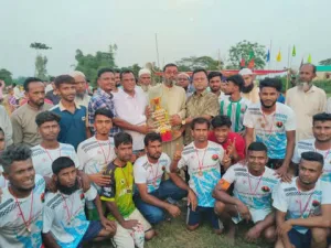 তাহিরপুরে বেগম খালেদা জিয়া স্মৃতি ফুটবল টুর্নামেন্টে বিএনপি একাদশ চ্যাম্পিয়ন