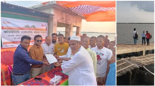 দাকোপের মোজামনগর খেয়াঘাট নির্মাণ শেষে হস্তান্তর জনমনে স্বস্তি ফিরে এসেছে