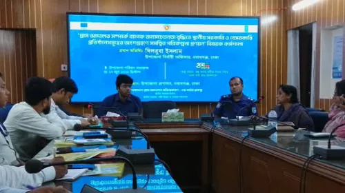 অল্প খরচে সঠিক বিচার" - স্লোগানে নবাবগঞ্জে গ্রাম আদালত কর্মশালা