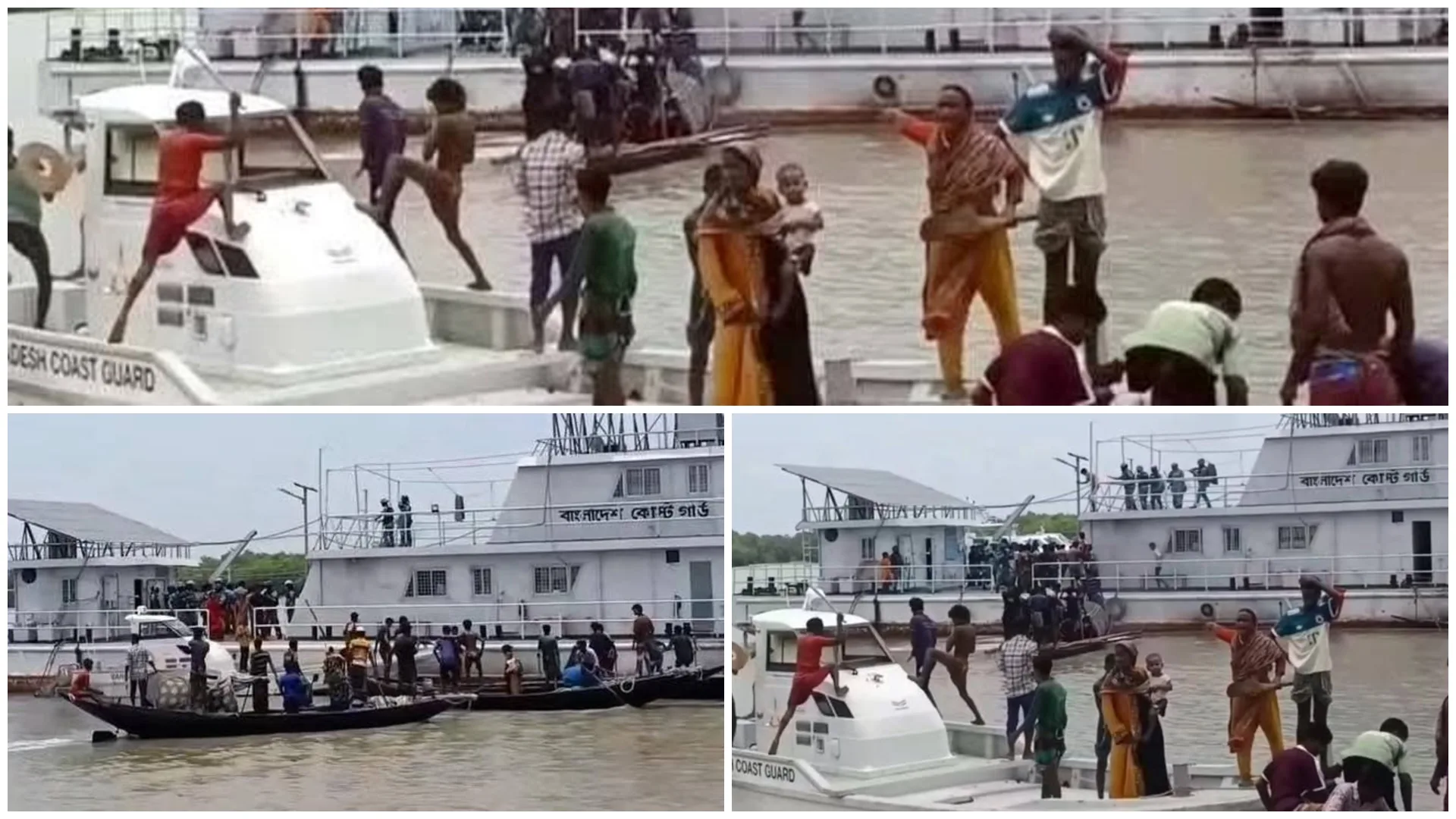 সুন্দরবনের জয়মনির ঘোল কোস্ট গার্ড স্টেশন হারবারিয়ায় দুর্বৃত্তদের হামলা ও ভাঙচুর; আইন-শৃঙ্খলা রক্ষায় কোস্ট গার্ডের কার্যক্রম অব্যাহত, অপপ্রচারে কান না দেওয়ার আহ্বান।