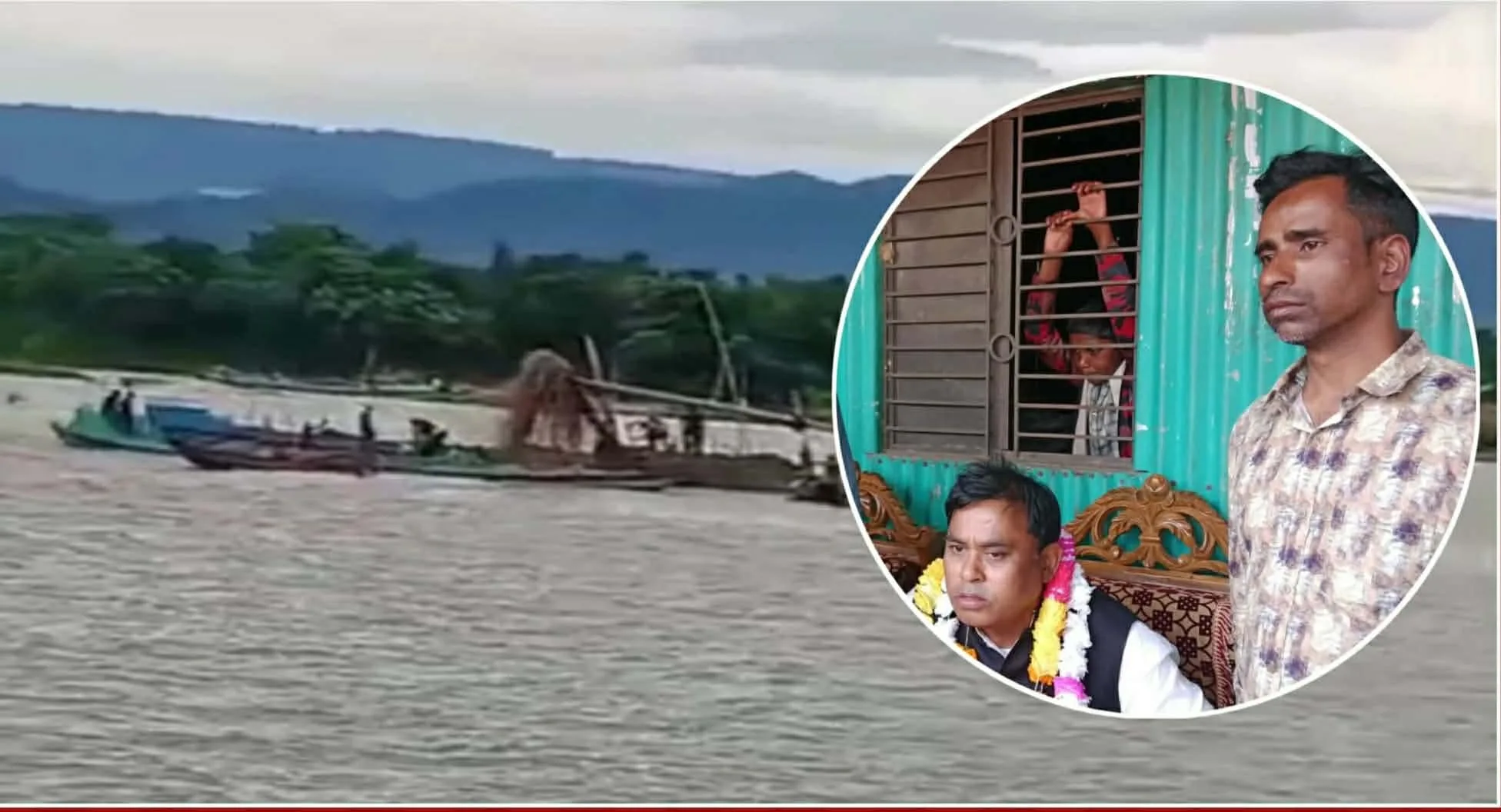 যাদুকাটায় প্রশাসনের অভিযানে বালু খেকোদের হামলা, ড্রেজার মেশিন আটক