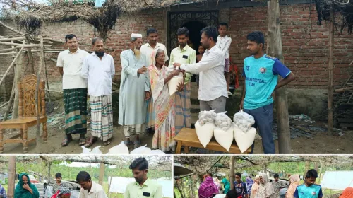 ইয়াংছায় ইসমাইল মেম্বারের পরিবারের উদ্যোগে ২৫০ অসহায় ও নিম্নআয়ের পরিবারের মাঝে খাদ্যসামগ্রী বিতরণ