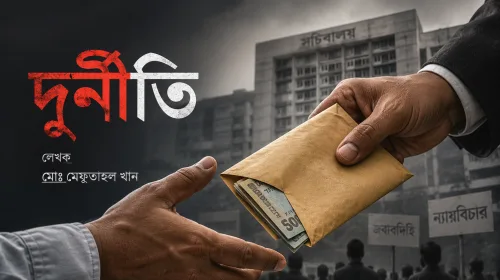 কবিতা দুর্নীতি মোঃ মেফতাহুল খান (লেখক)