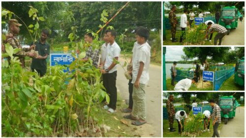 নানিয়ারচরে সেনাবাহিনী কর্তৃক বৃক্ষরোপণ কর্মসূচি-২০২৬ গাছের চারা বিতরণ