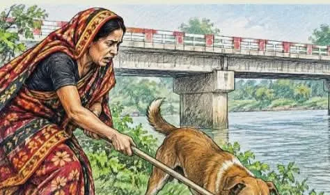 কুকুরের মুখ থেকে নবজাতক উদ্ধার