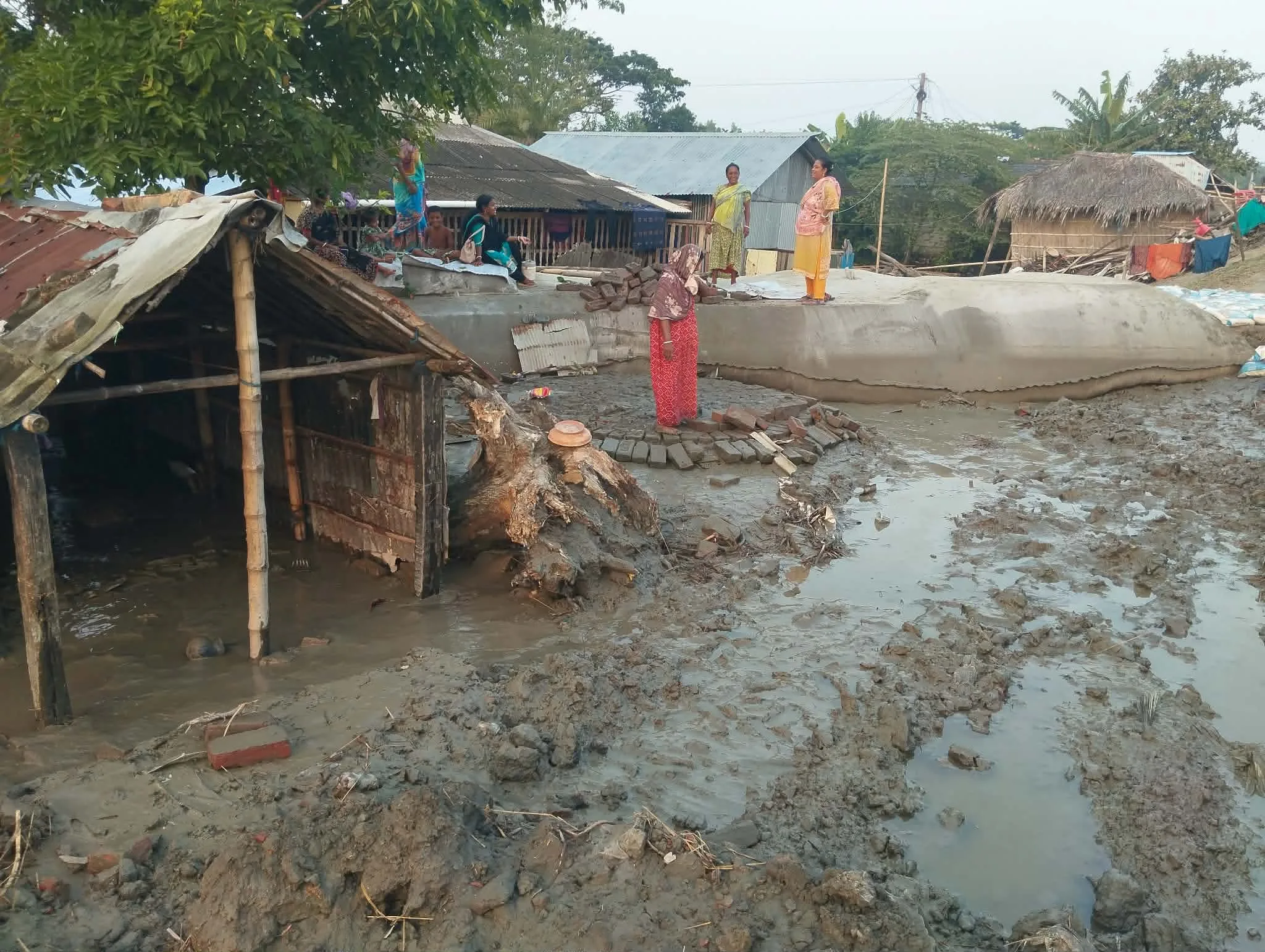 দাকোপের ভাঙ্গন কবলিত এলাকার