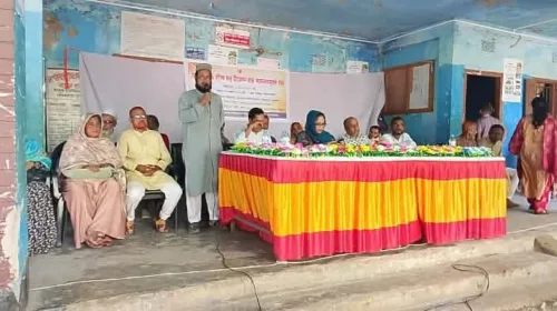 বিশ্বম্ভরপুরে নয় ওয়ার্ডের উন্নয়ন দাবি, পূজামণ্ডপে