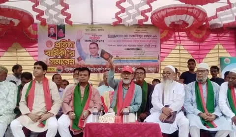 সাপাহারে বর্ণাঢ্য আয়োজনে